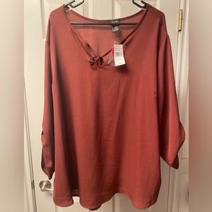 Justify Polyester 3X Junior Plus Blouse, new with tags